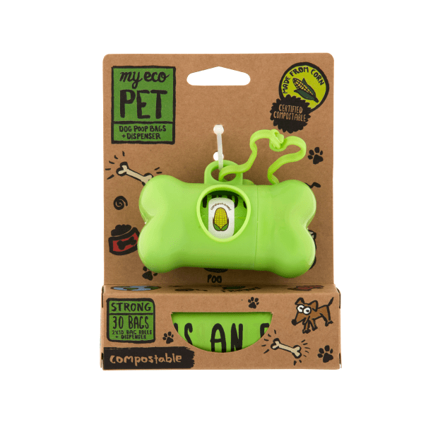 Pet Waste Bags • 2 Rolls & Dispenser